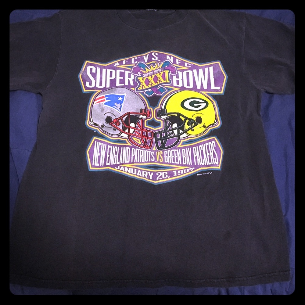 Vintage Patriots vs Packers SB 31 RARE